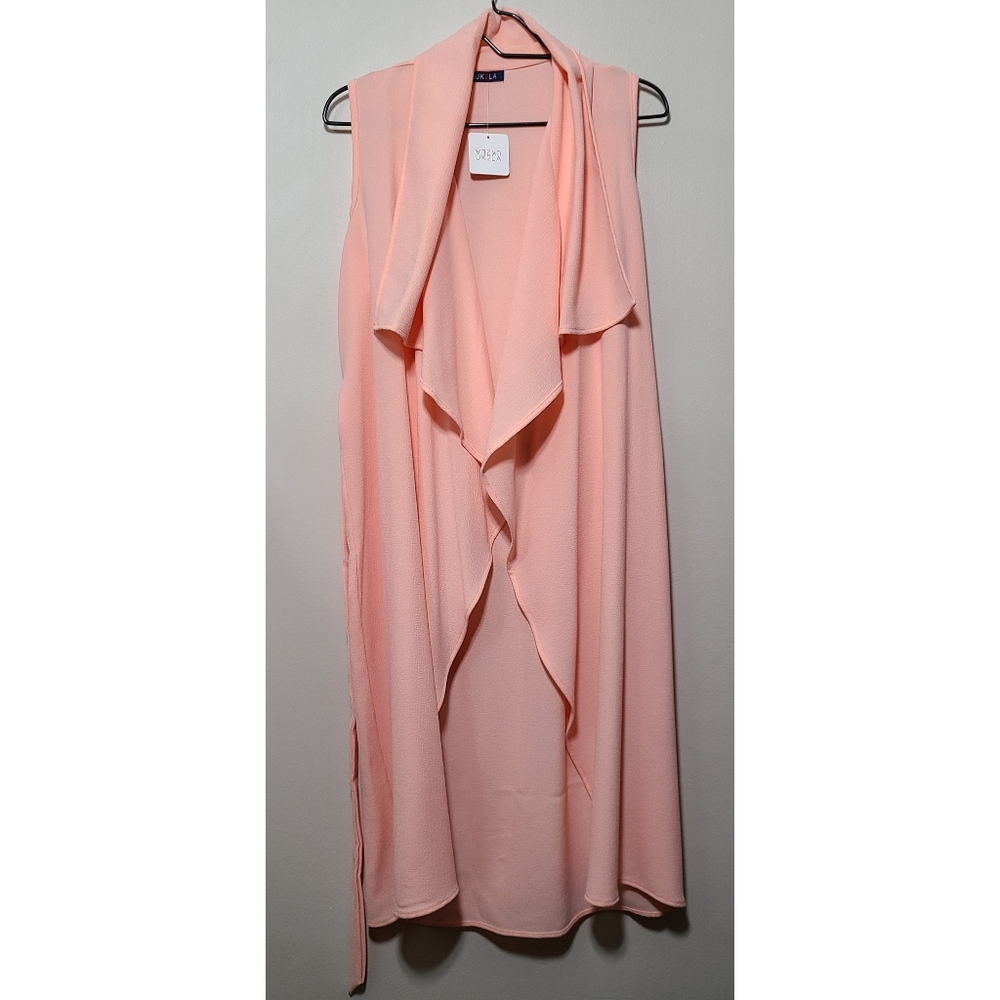 Womens Longline Waterfall Cape Open Front.